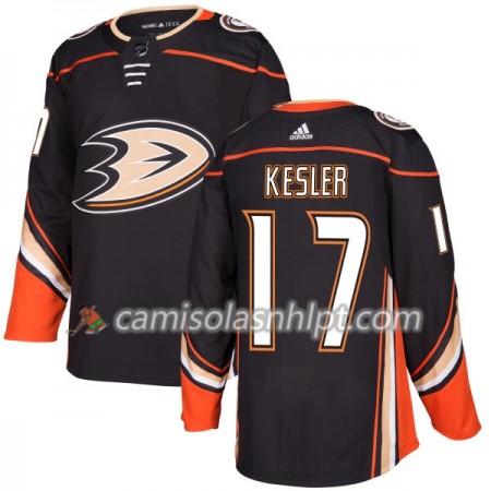 Camisola Anaheim Ducks Ryan Kesler 17 Adidas 2017-2018 Preto Authentic - Homem